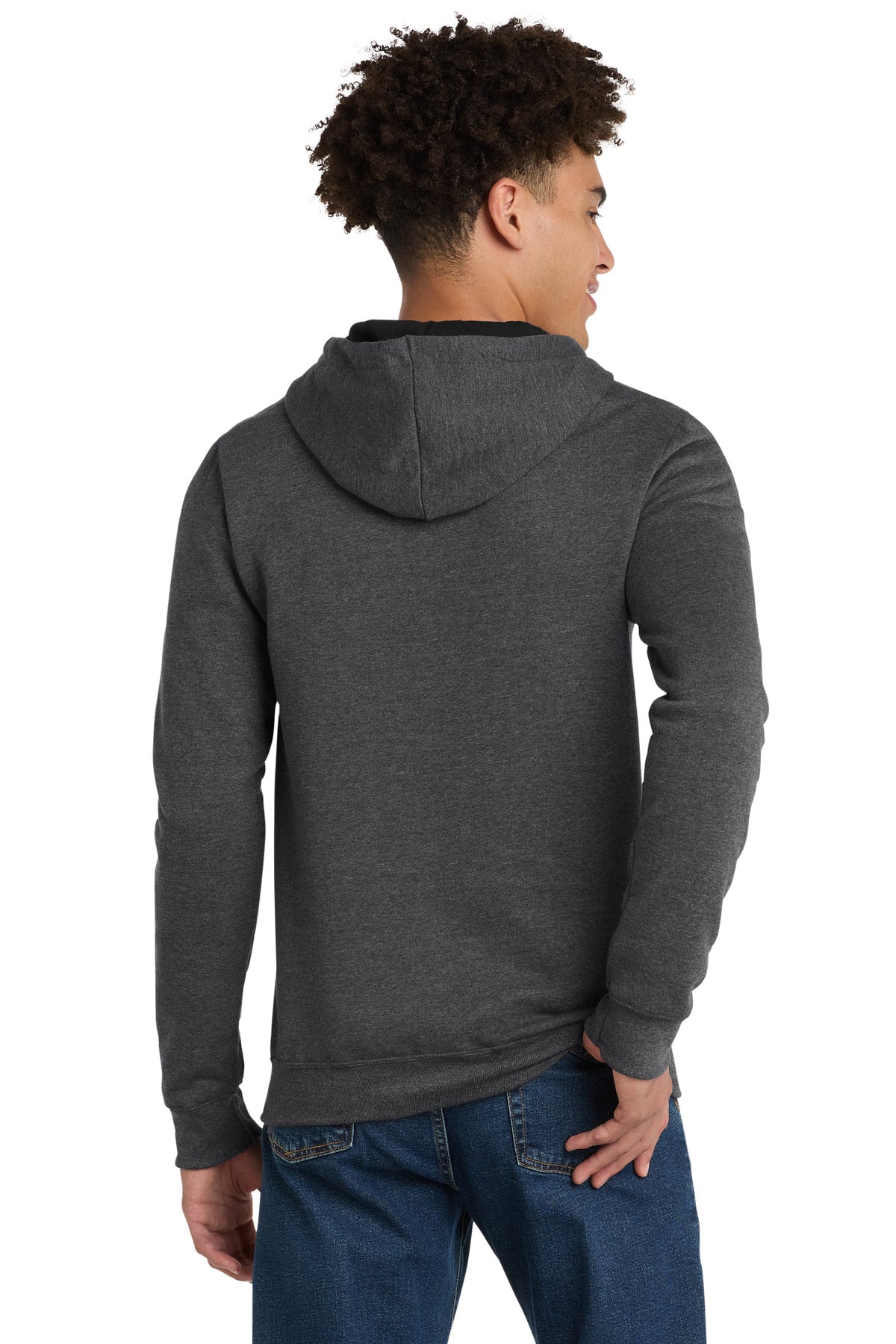 Hthrd Charcoal District The Concert Fleece Full-Zip Hoodie. DT800