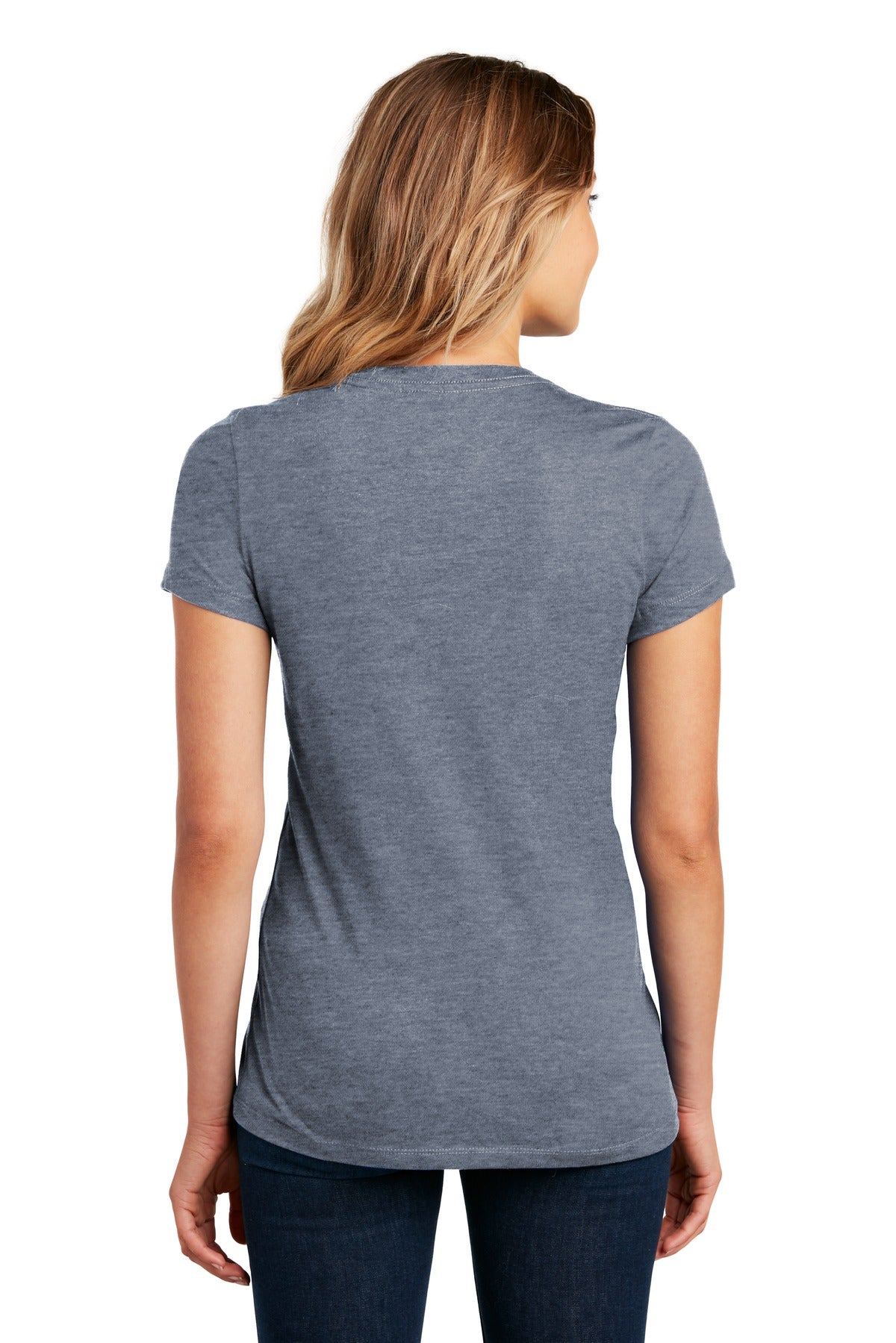 Hthrd Navy District Women's Perfect Weight Tee. DM104L