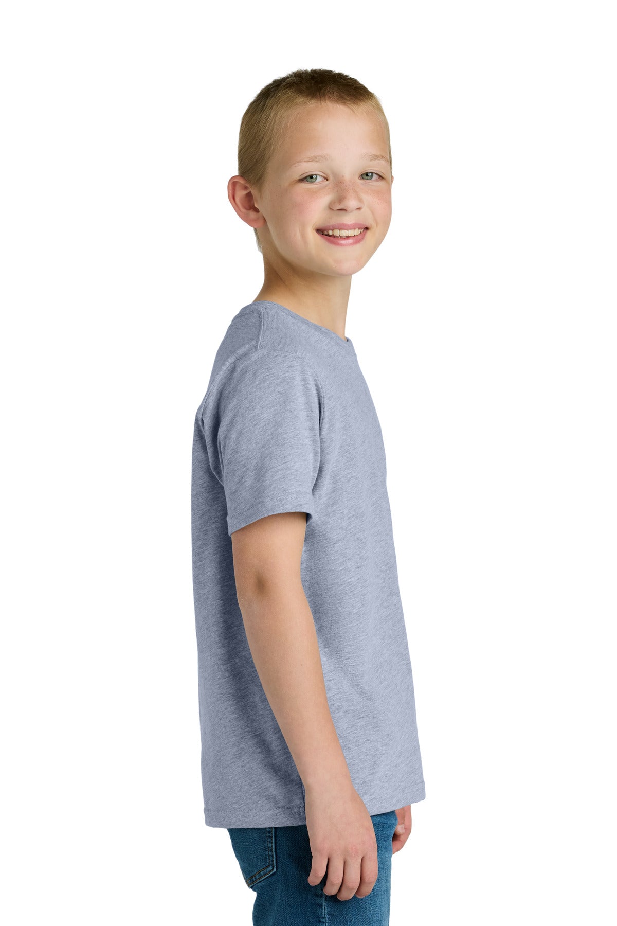 HthrGray Next Level Apparel Youth Cotton Tee NL3310