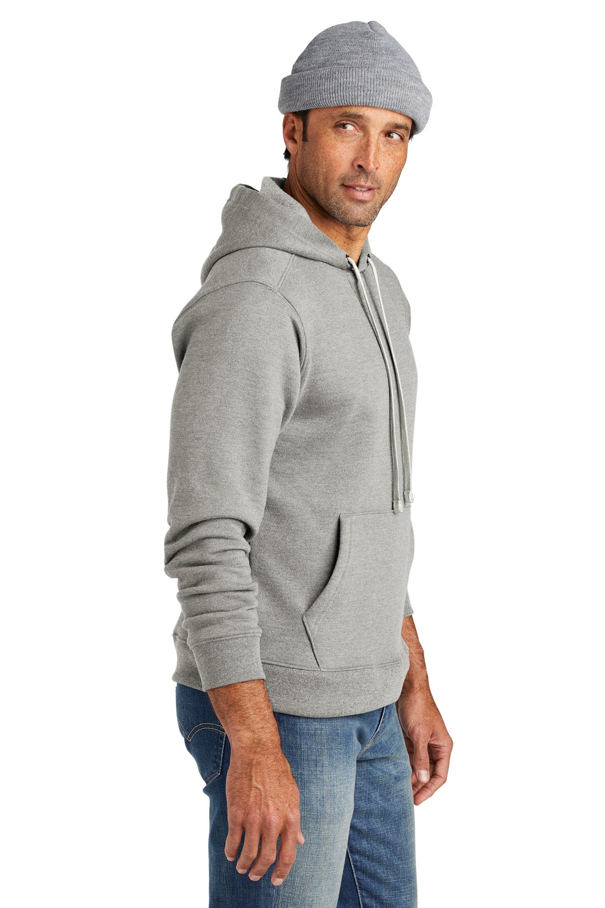 HthrGrey Volunteer Knitwear Chore Fleece Pullover Hoodie VL130H