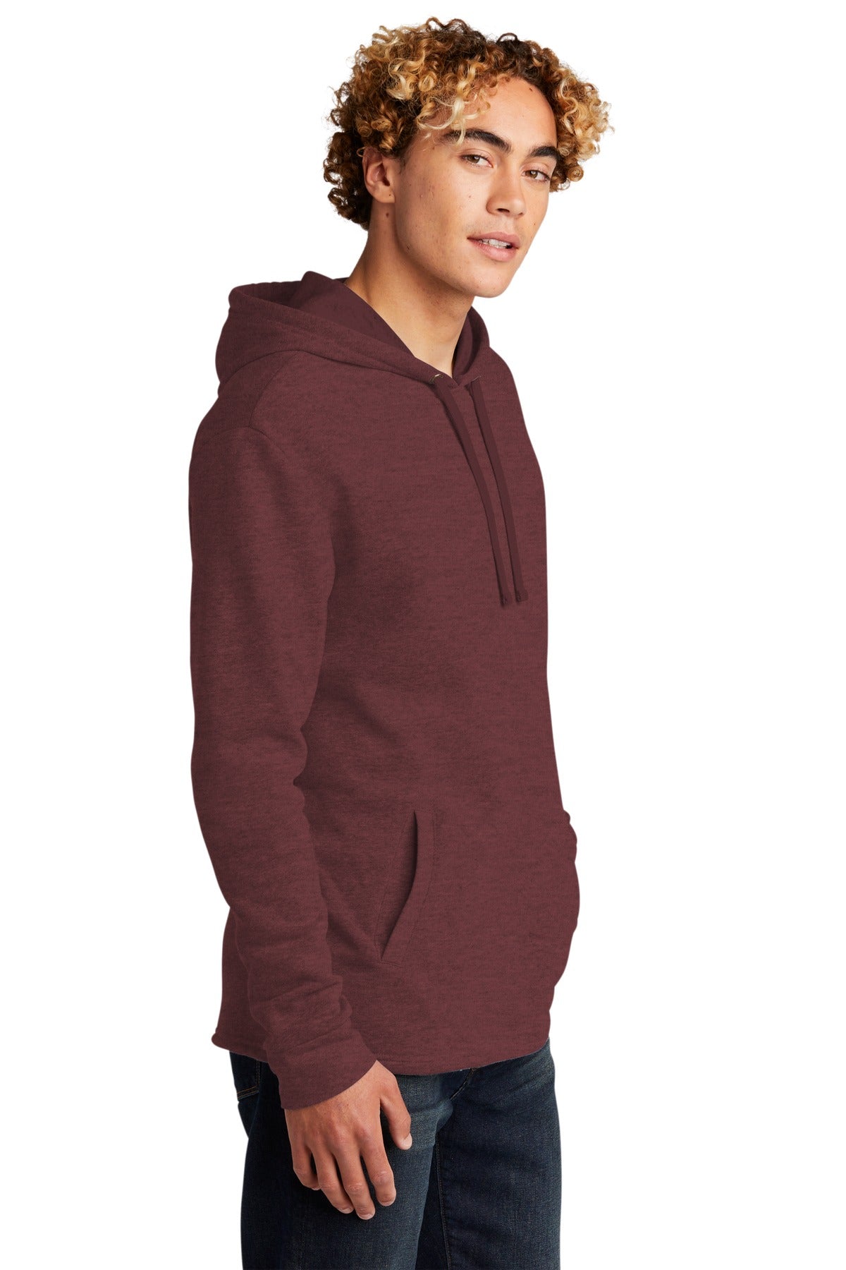 HthrMaroon Next Level Apparel Adult Malibu Pullover Hoodie. NL9300
