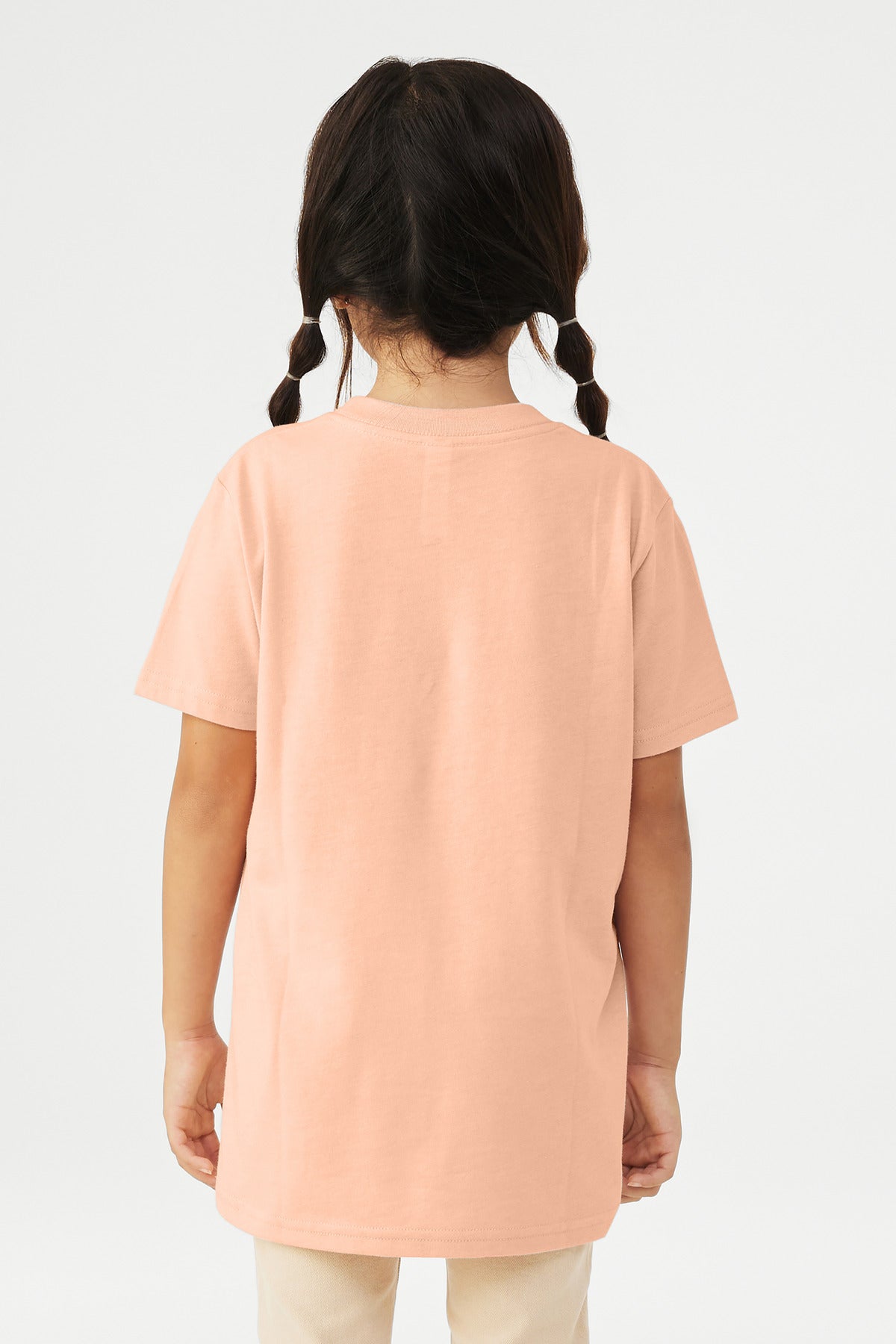 HthrPeach BELLA+CANVAS Youth Heather CVC Tee BC3001YCVC