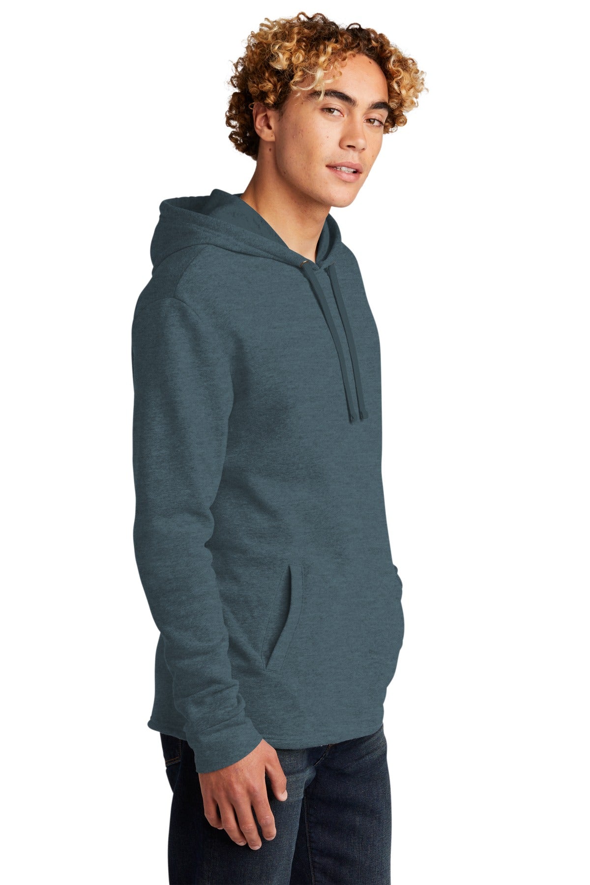 HthrSltBlu Next Level Apparel Adult Malibu Pullover Hoodie. NL9300