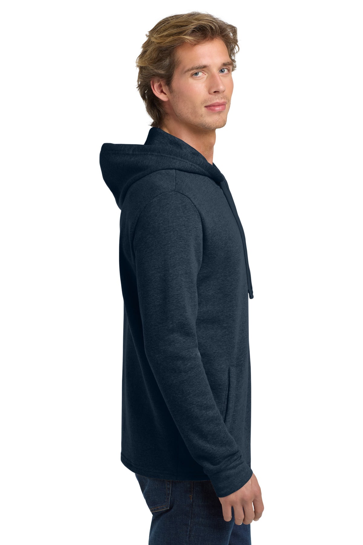 HtMdntNavy Next Level Apparel Adult Malibu Pullover Hoodie. NL9300
