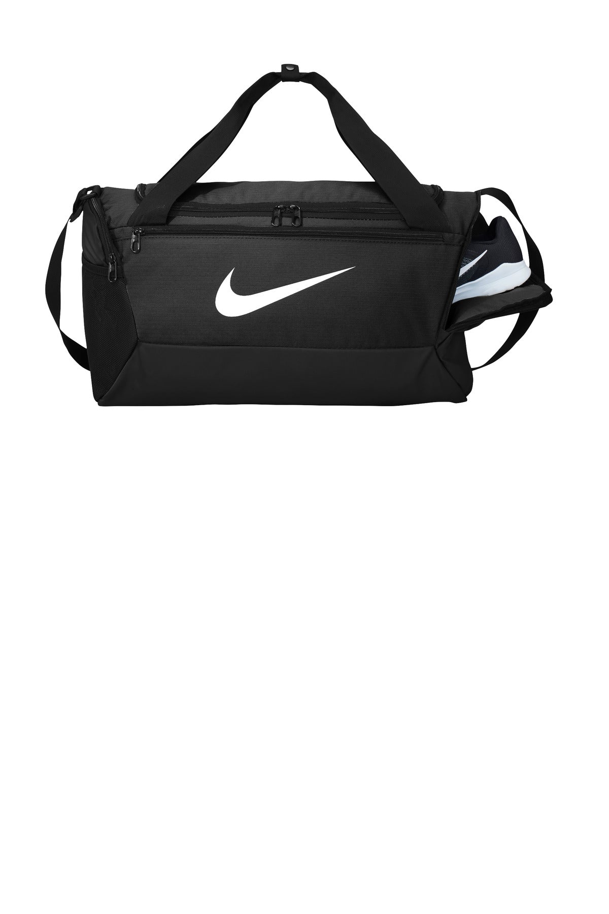 Inside View of Black Nike Brasilia Small Duffel NKDM3976