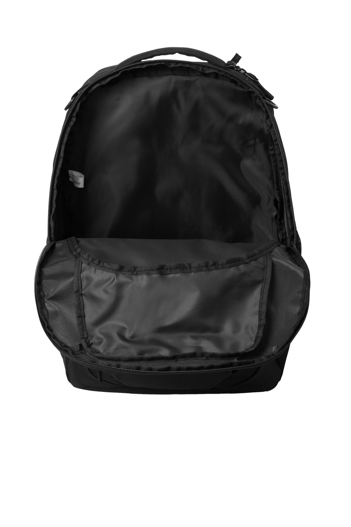 Inside View of Black Port Authority Transport Backpack BG232
