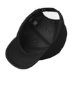 Inside View of Black Sport-Tek Action Snapback Cap. STC50