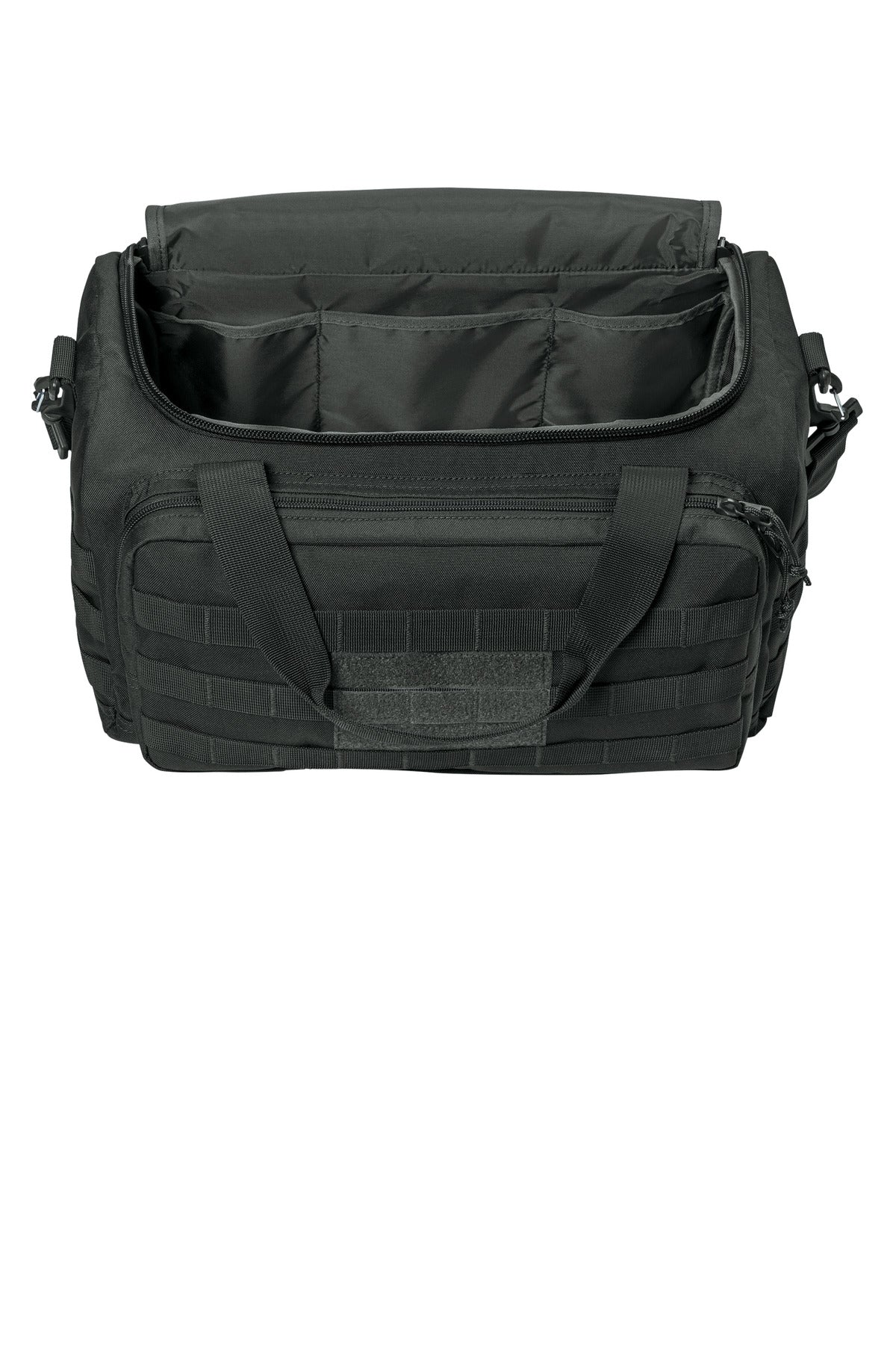 Inside View of Charcoal CornerStone Tactical Gear Bag CSB816