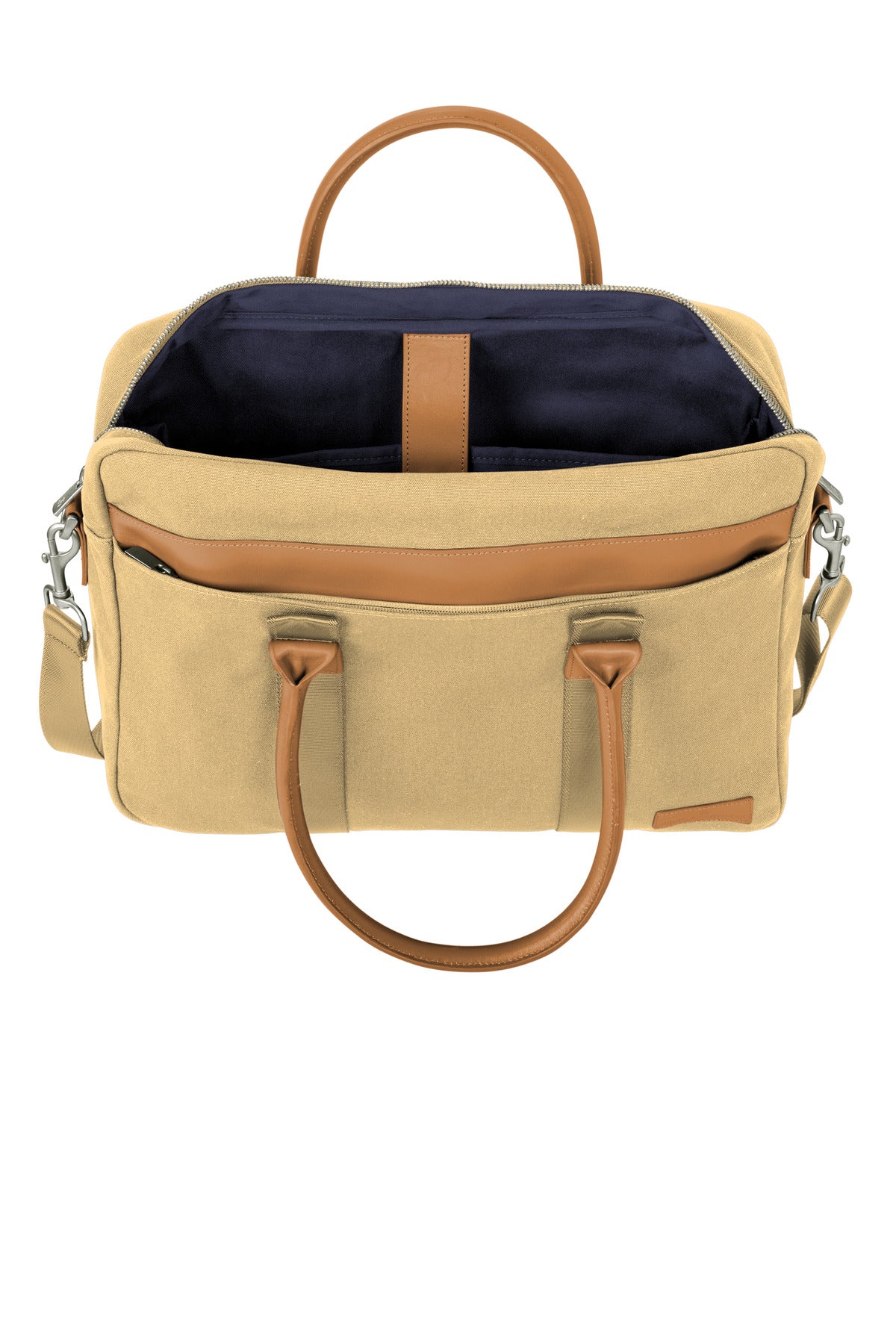 Inside View of LedgerKhk Brooks Brothers Wells Briefcase BB18830