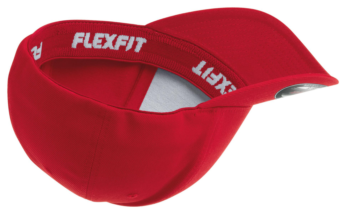 Inside View of True Red Sport-Tek Flexfit Performance Solid Cap. STC17