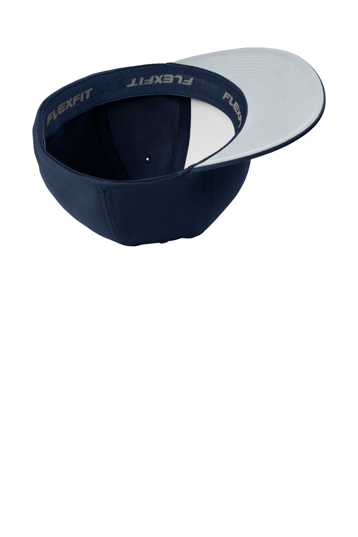Inside View of TrueNavy Sport-Tek Flexfit Flat Bill Cap STC56