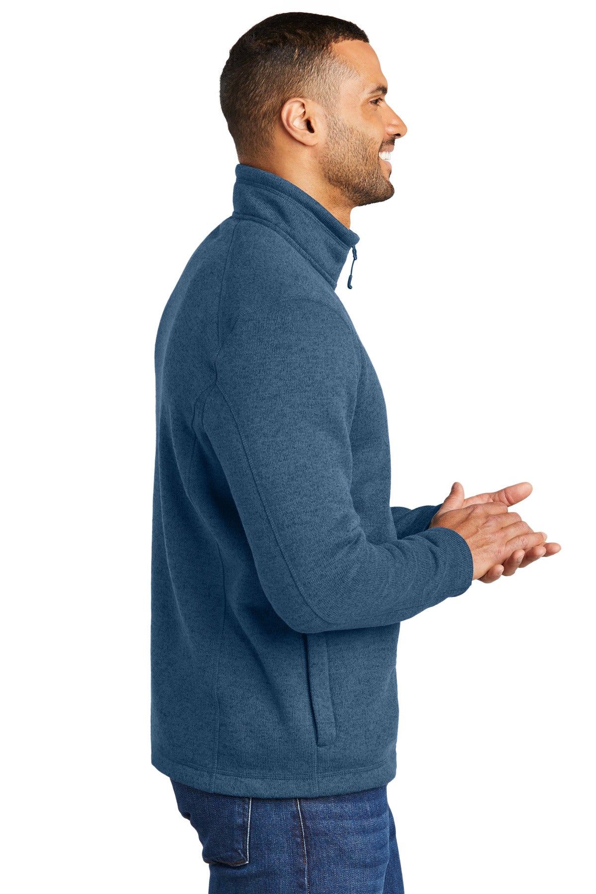 InsigBlHtr Port Authority Arc Sweater Fleece 1/4-Zip F426