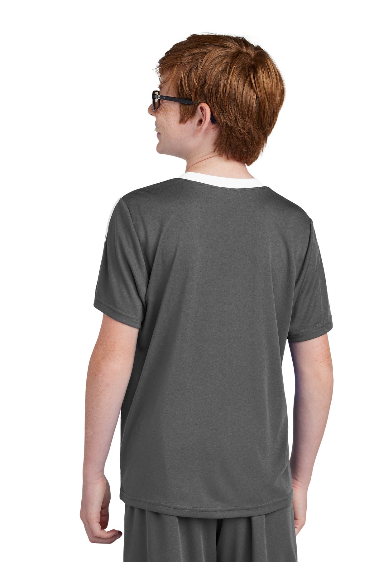 IrGy/White Sport-Tek Youth Competitor United Crew YST100