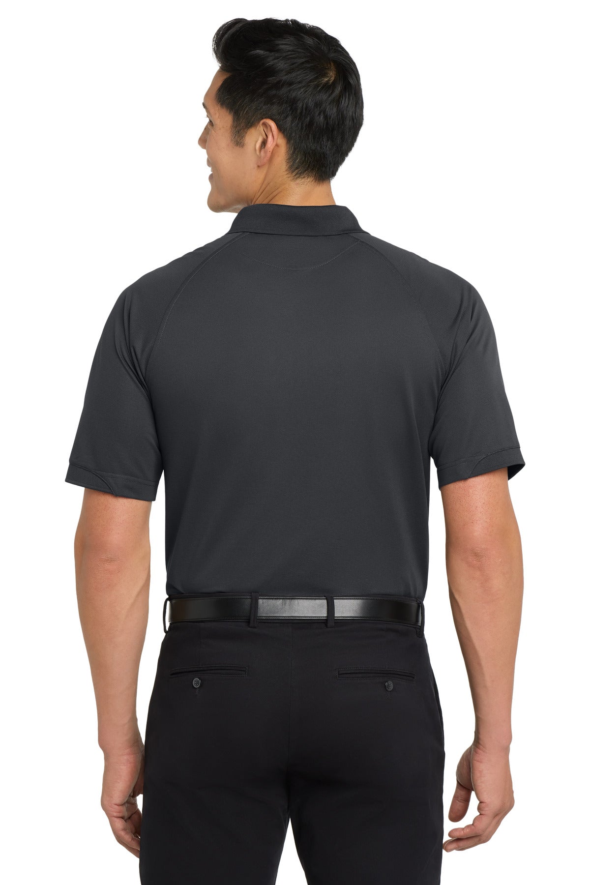 Iron Grey Port Authority Dry Zone Ottoman Polo. K525