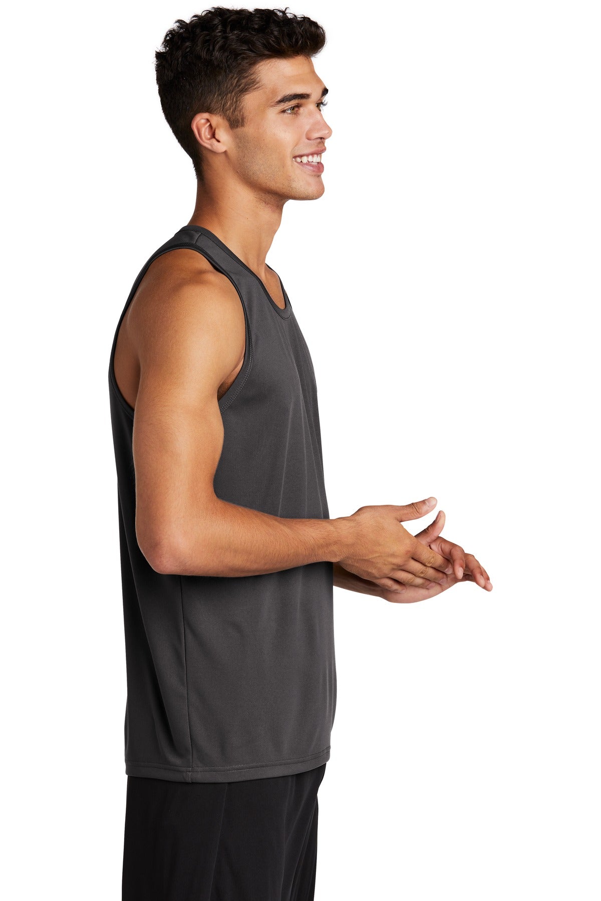 Iron Grey Sport-Tek PosiCharge Competitor Tank. ST356