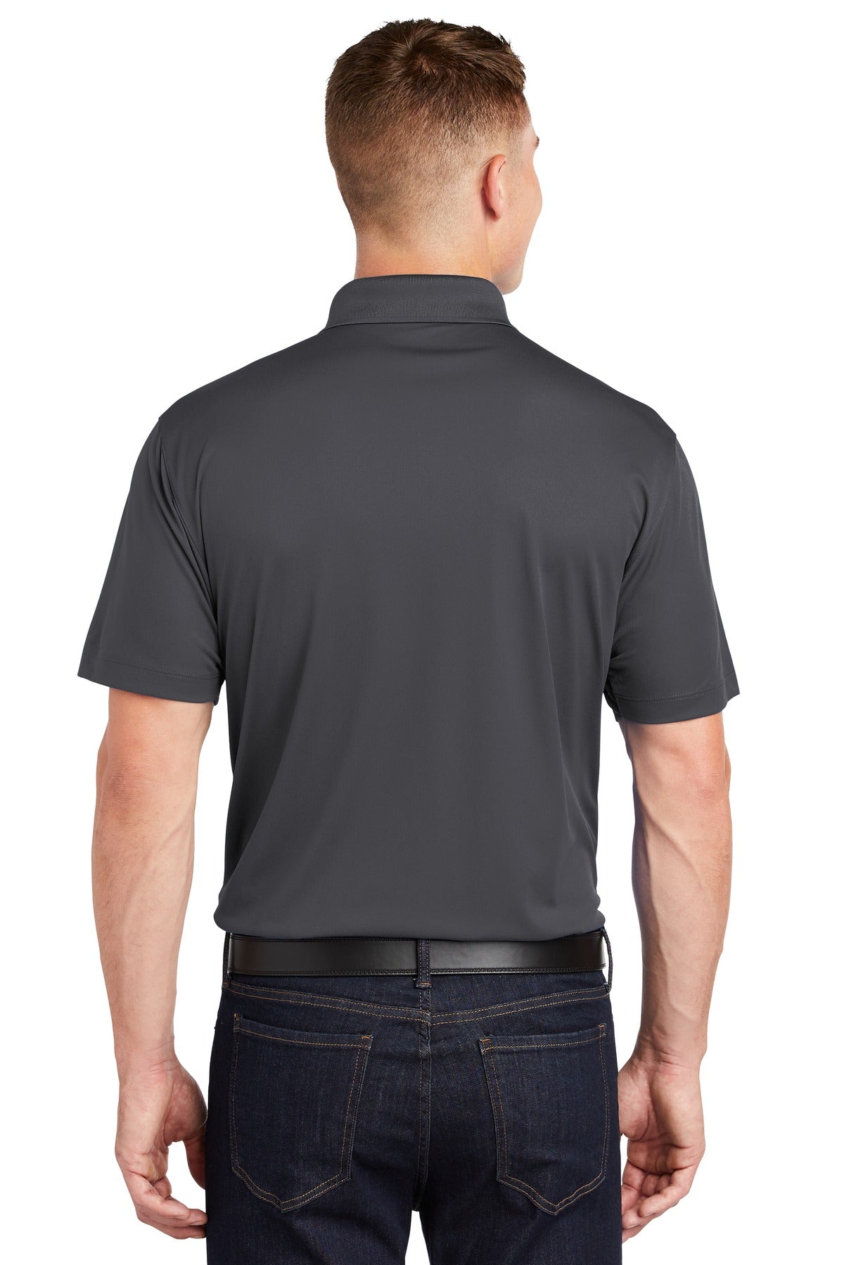 Iron Grey Sport-Tek Tall Micropique Sport-Wick Polo. TST650