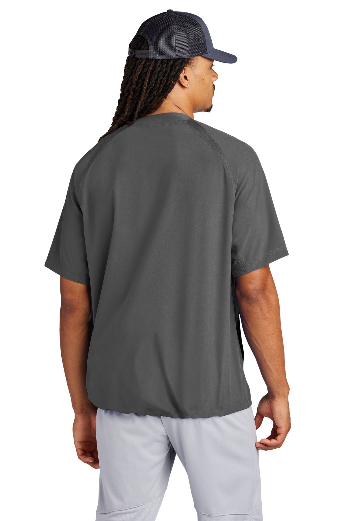 IronGrey Sport-Tek Repeat 1/2-Zip Short Sleeve Jacket JST489