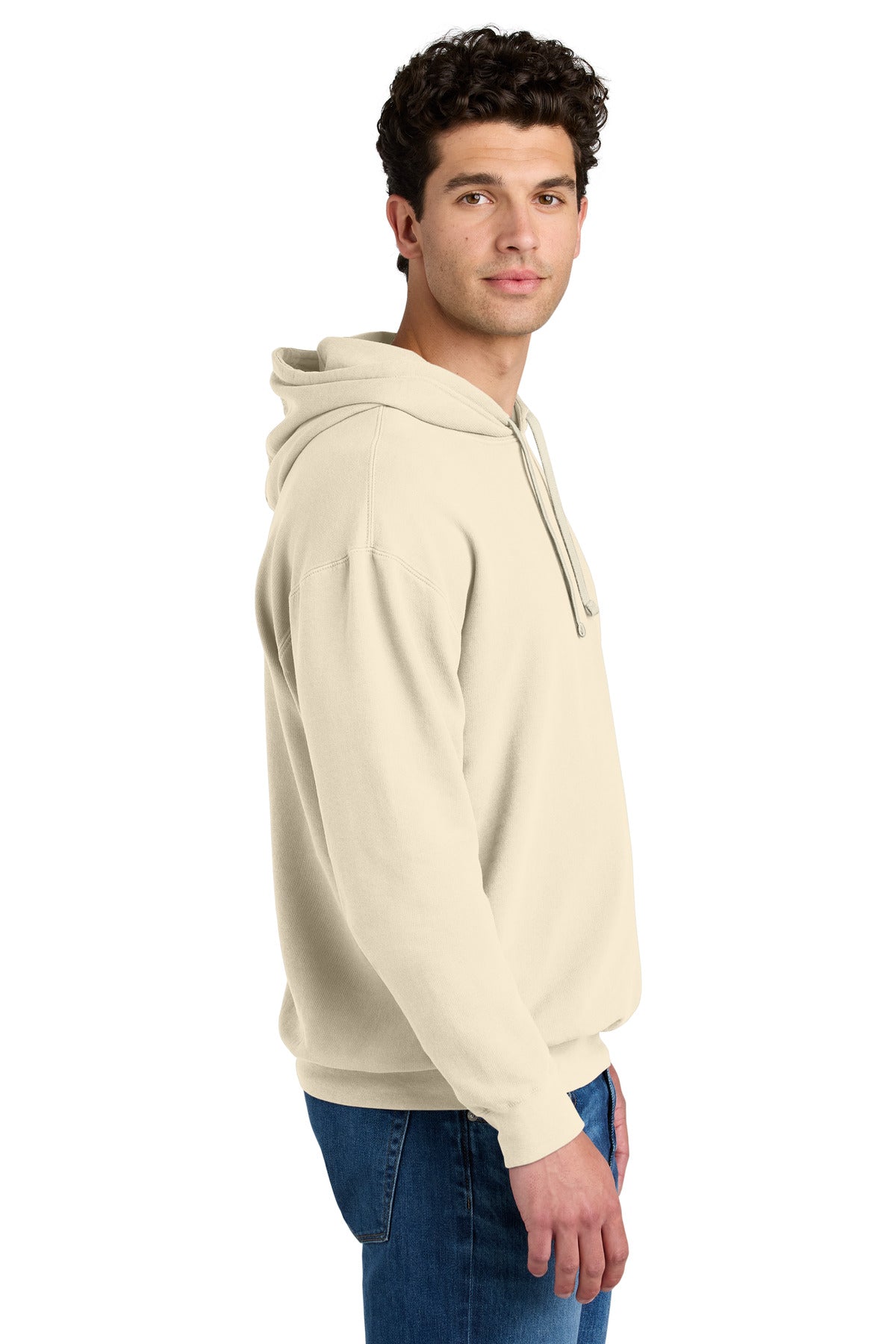 Ivory Comfort Colors Lightweight Hooded Sweatshirt 1467