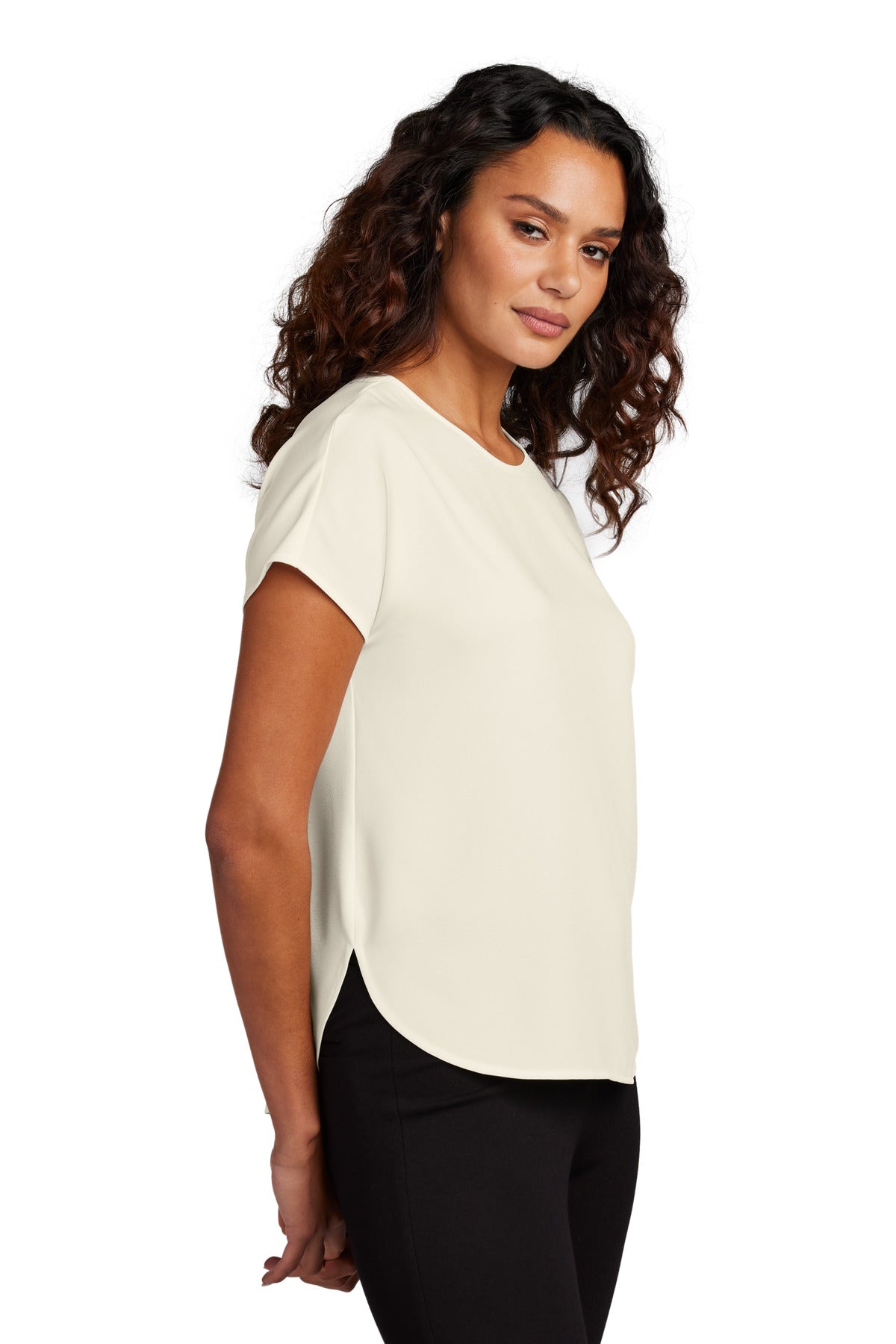 IvoryChiff Mercer+Mettle Women's Stretch Crepe Crew MM2015