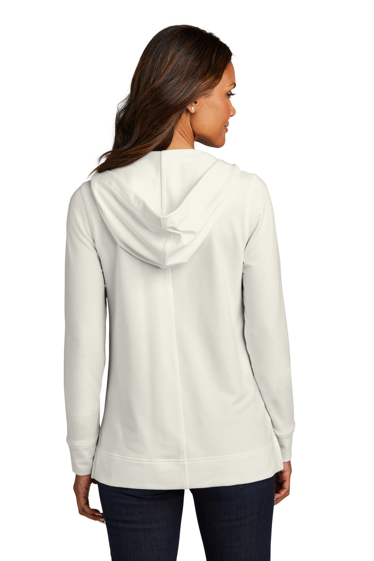 IvoryChiff Port Authority Women's Microterry Pullover Hoodie LK826