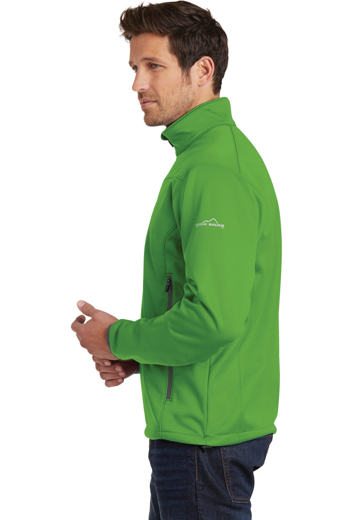 Ivy Green Eddie Bauer Weather-Resist Soft Shell Jacket. EB538