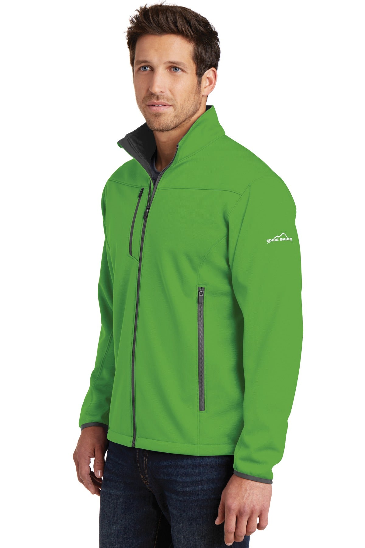 Ivy Green Eddie Bauer Weather-Resist Soft Shell Jacket. EB538