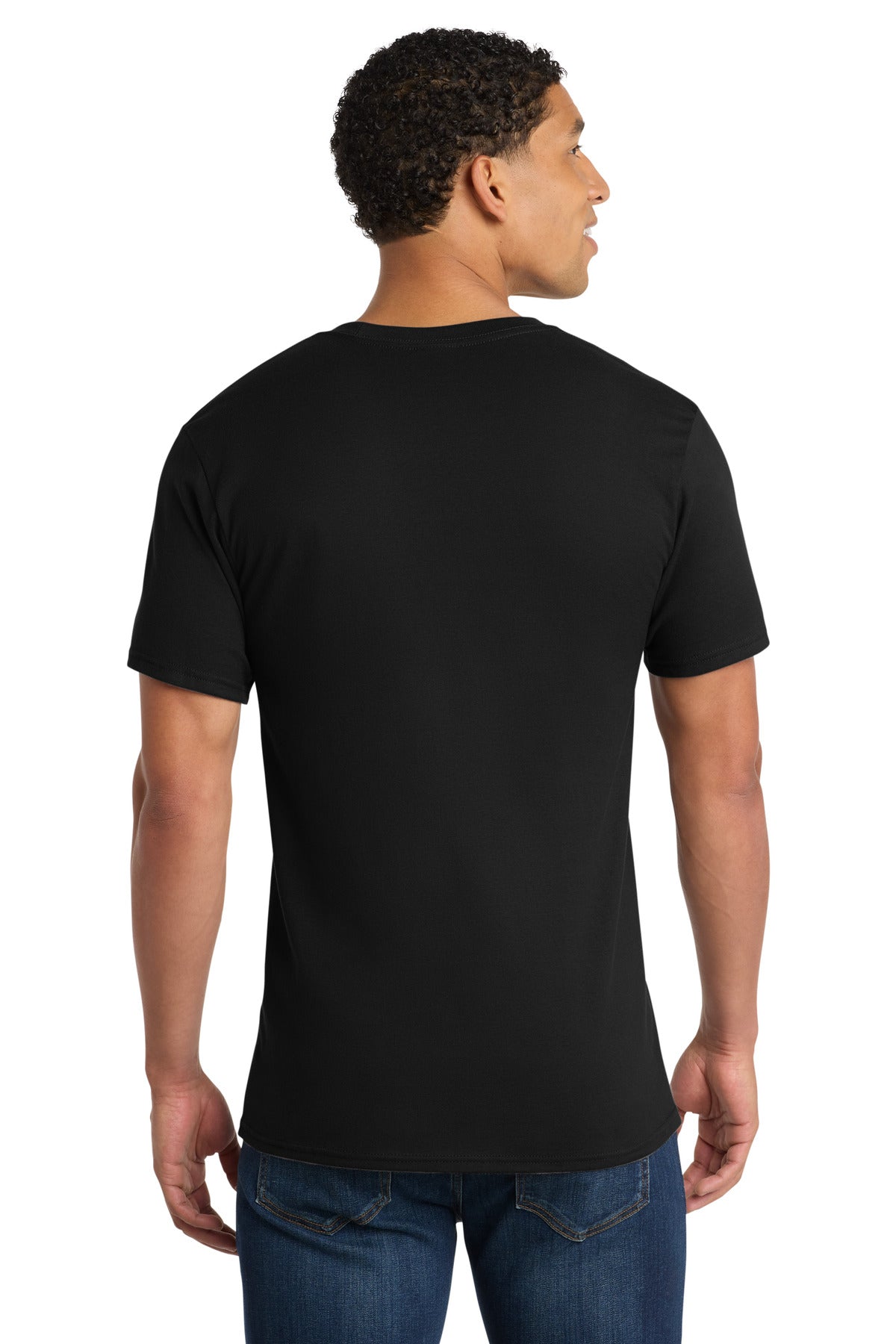 Jet Black Port & Company - Ring Spun Cotton Tee. PC150