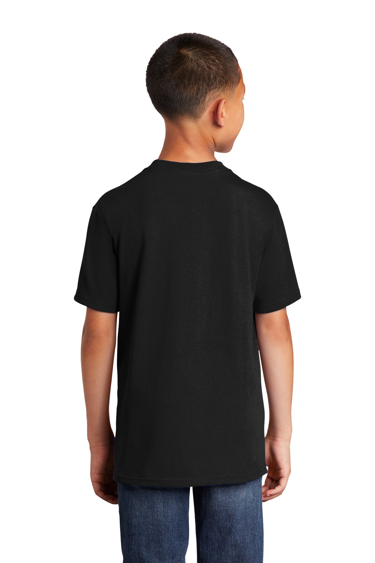 JetBlack Port & Company Youth Core Cotton DTG Tee PC54YDTG