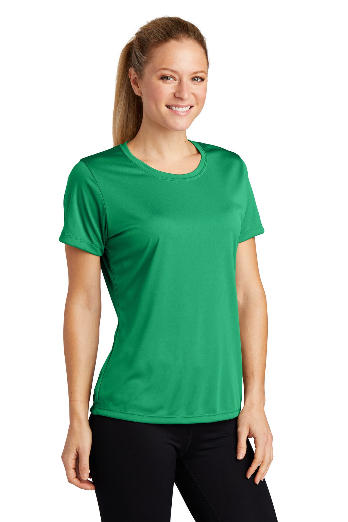 Kelly Green Sport-Tek Women's PosiCharge Competitor Tee. LST350