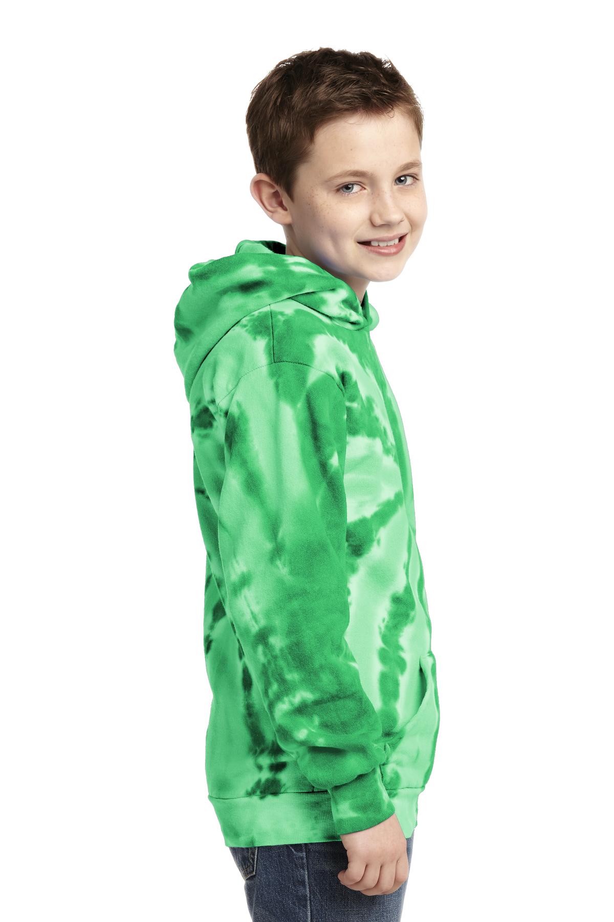 Kelly Port & Company Youth Tie-Dye Pullover Hooded Sweatshirt. PC146Y