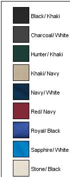 Khaki/Navy Port & Company Sandwich Bill Cap. CP85