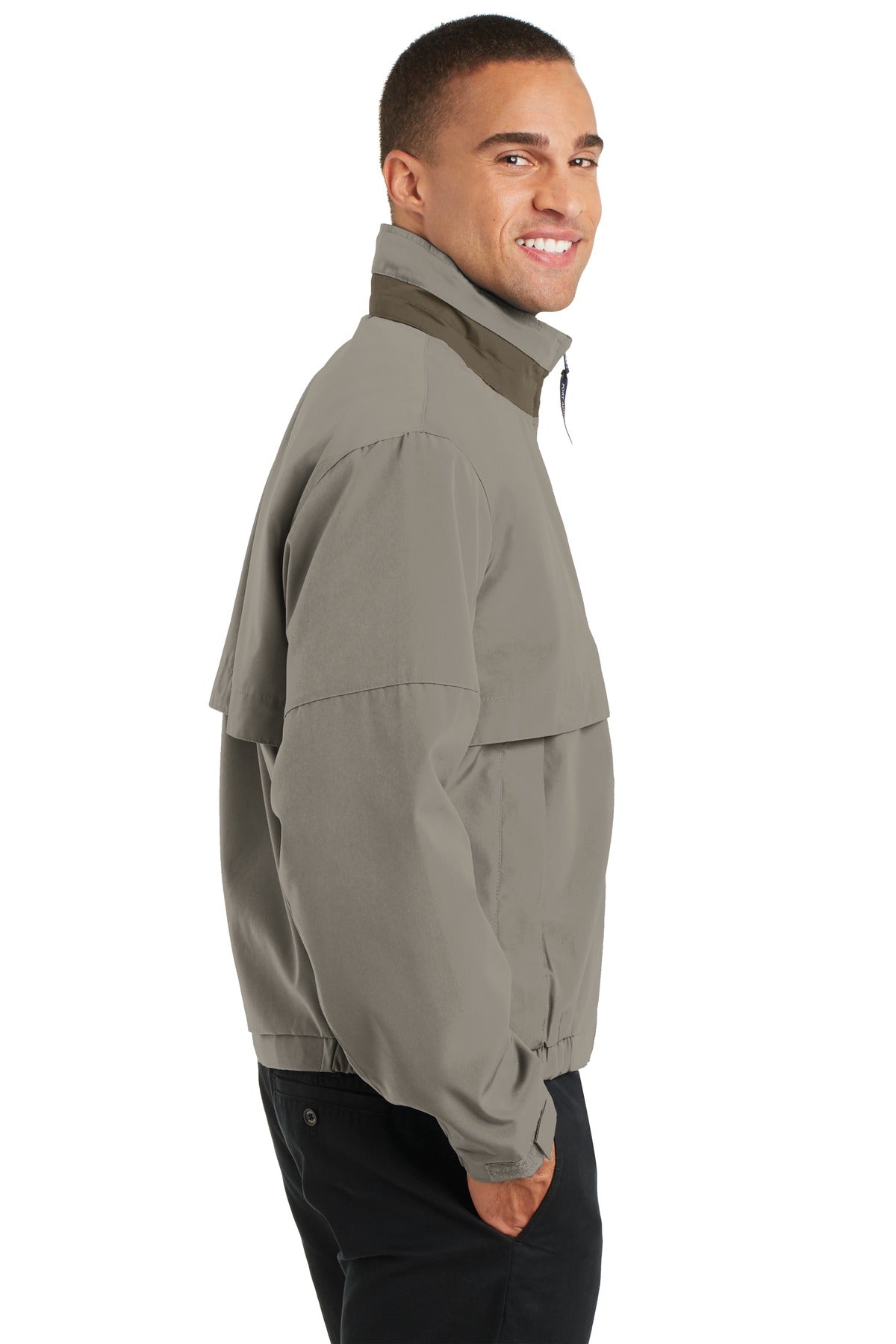 Khaki/Nutmeg Port Authority Legacy Jacket. J764