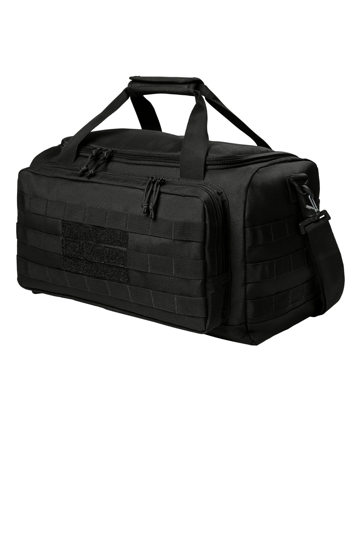 Left View of Black CornerStone Tactical Gear Bag CSB816