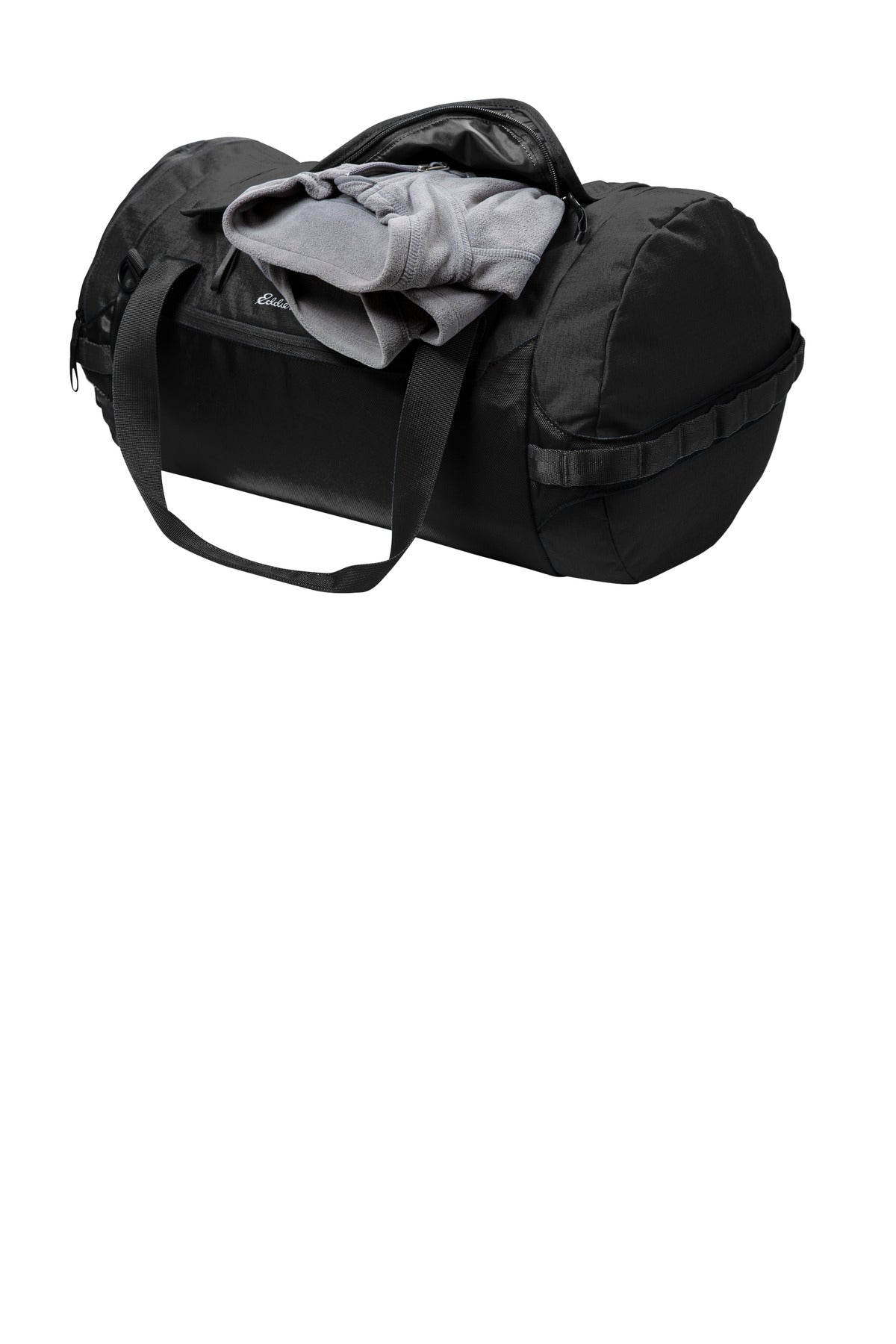 Left View of Black Eddie Bauer Tour Duffel EB905