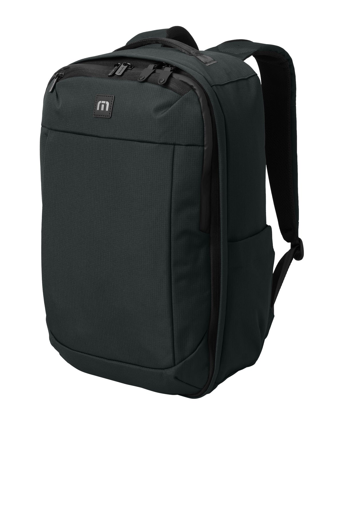 Left View of Black TravisMathew Lateral Convertible Backpack TMB106
