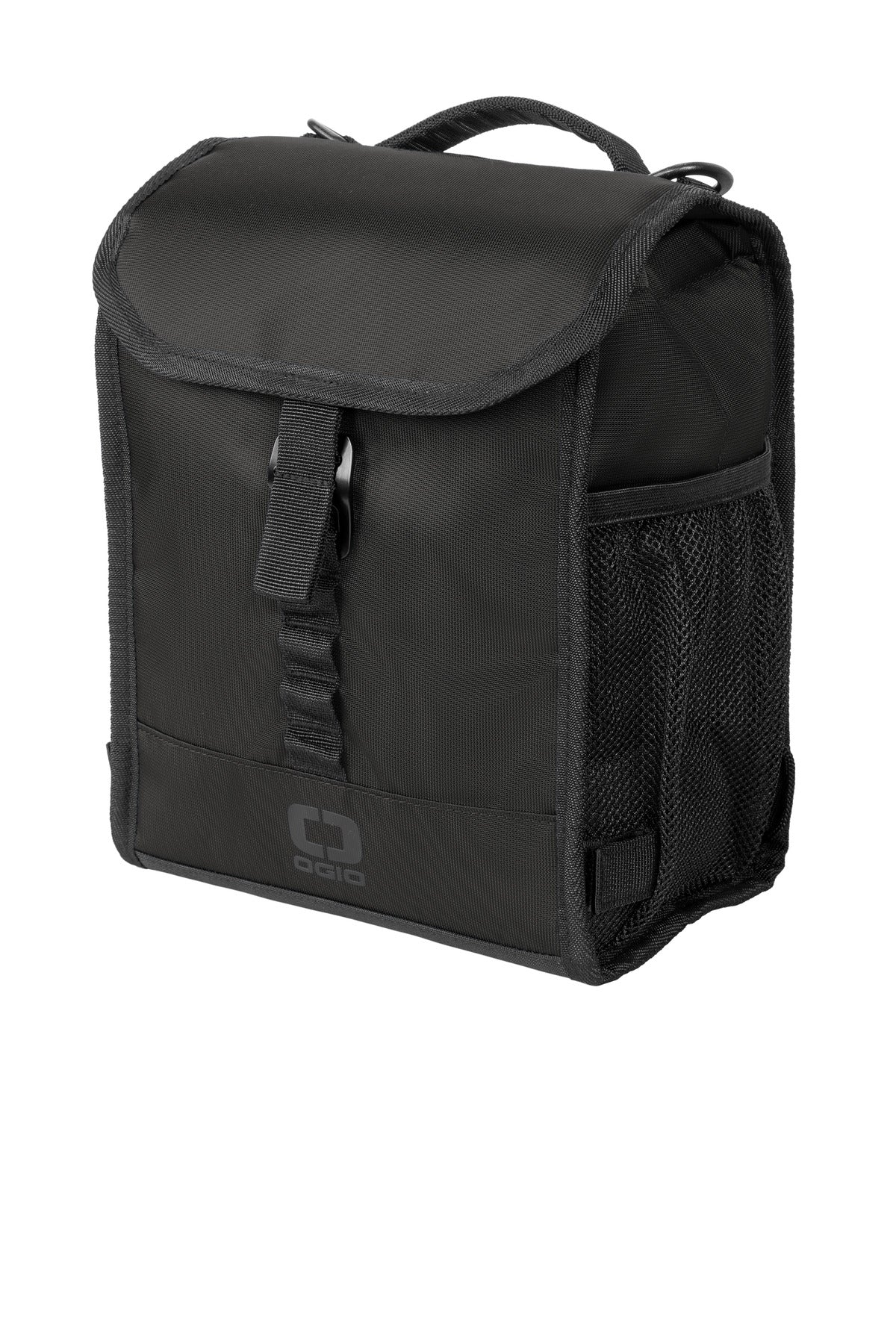 Left View of Blacktop OGIO Sprint Lunch Cooler 96000