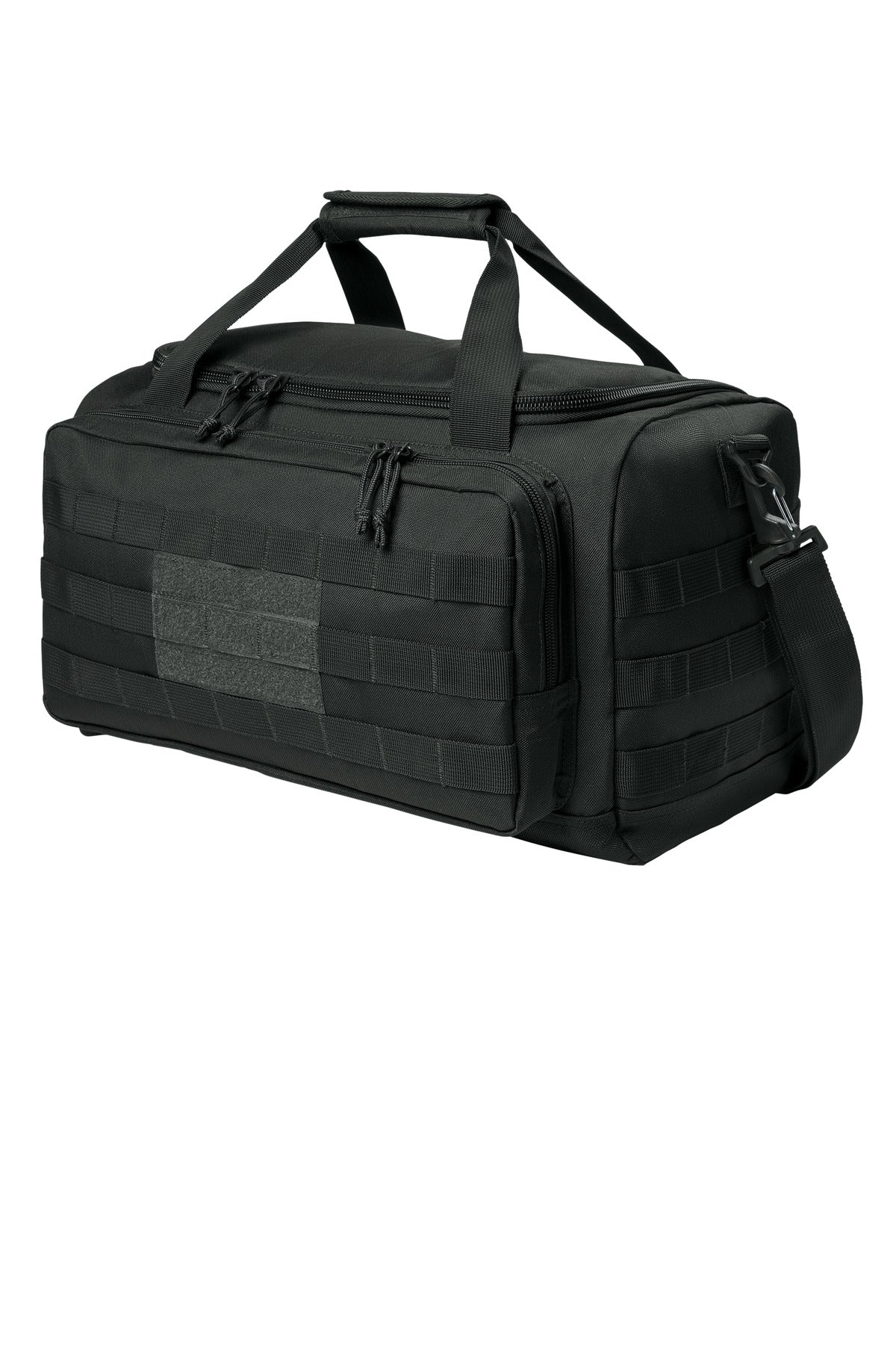Left View of Charcoal CornerStone Tactical Gear Bag CSB816