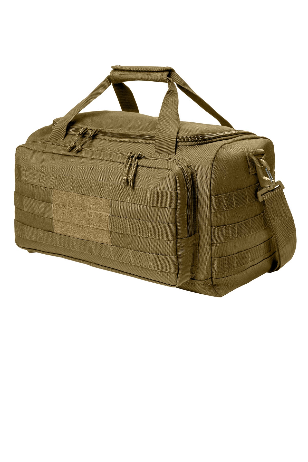 Left View of CoyoteBrn CornerStone Tactical Gear Bag CSB816