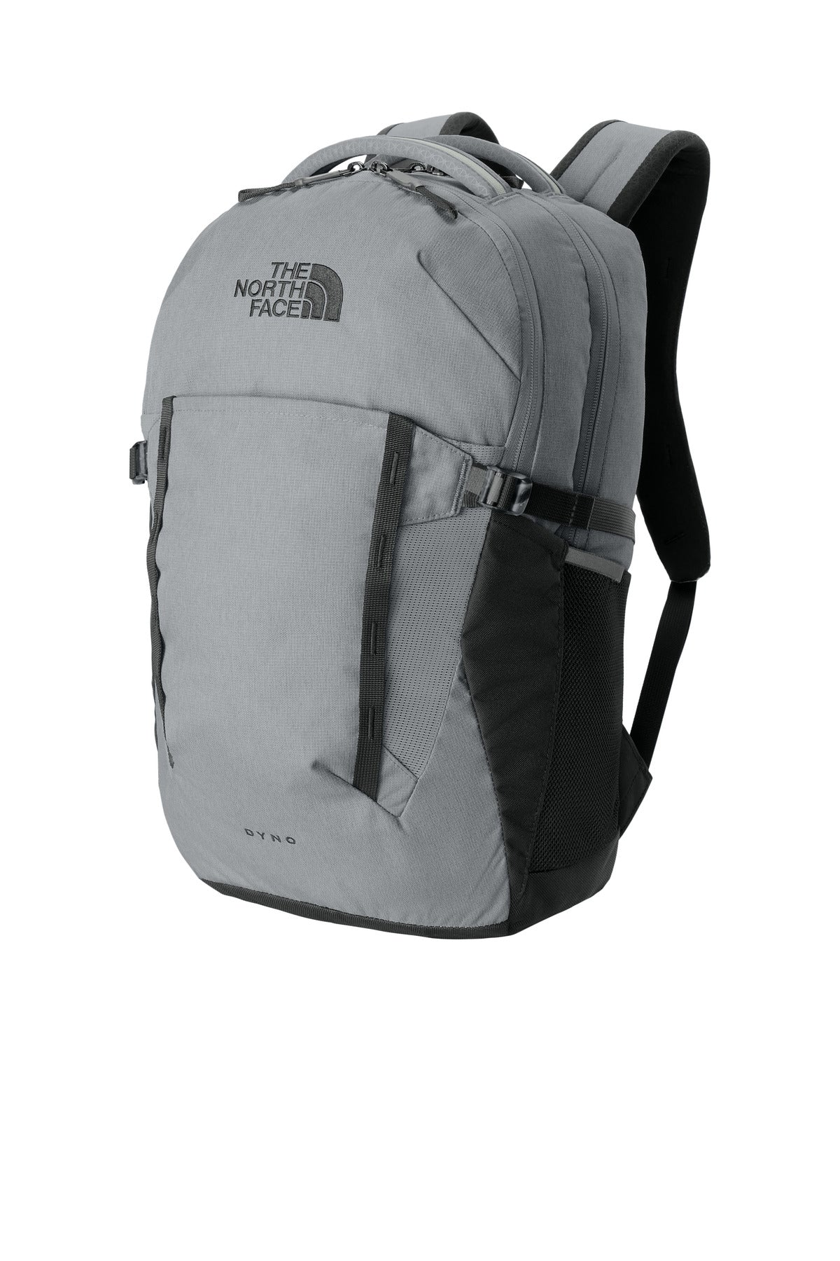 Left View of Mid Gy DH/TNFB The North Face Dyno Backpack. NF0A52S7