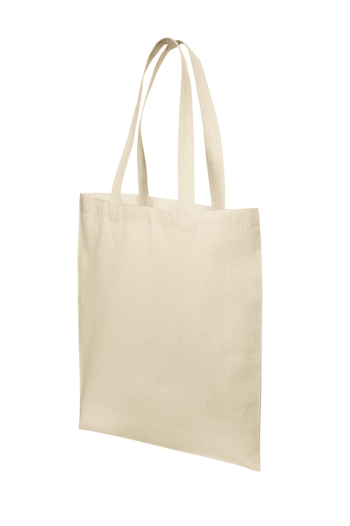 Left View of Natural Port Authority Core Cotton Tote BG1500