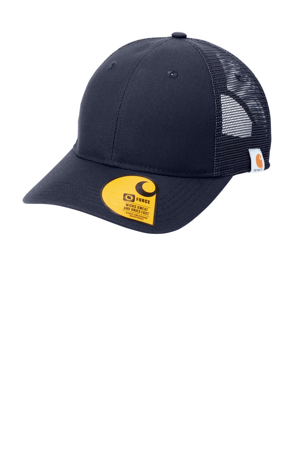 Left View of Navy Carhartt Rugged Professional Series Cap CT106687