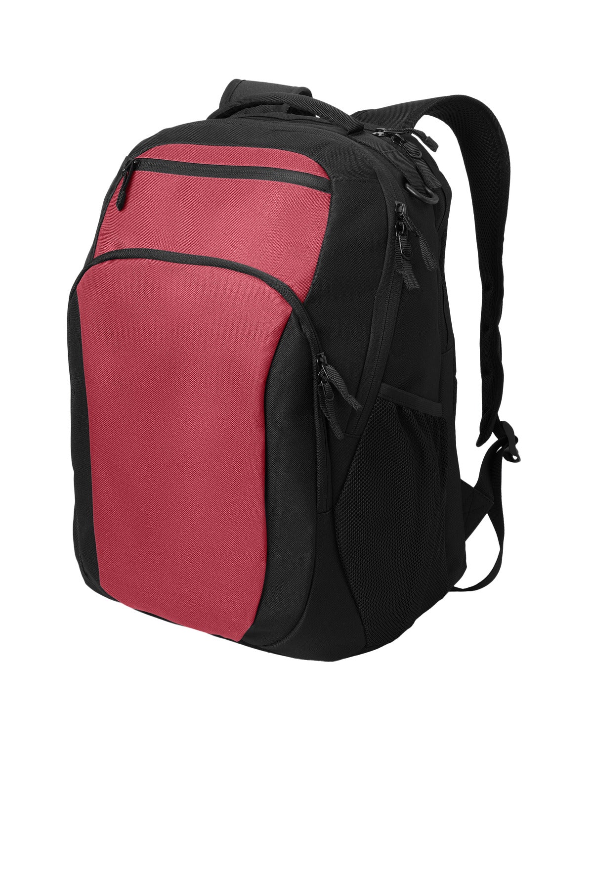 Left View of RichRed/Bk Port Authority Transport Backpack BG232