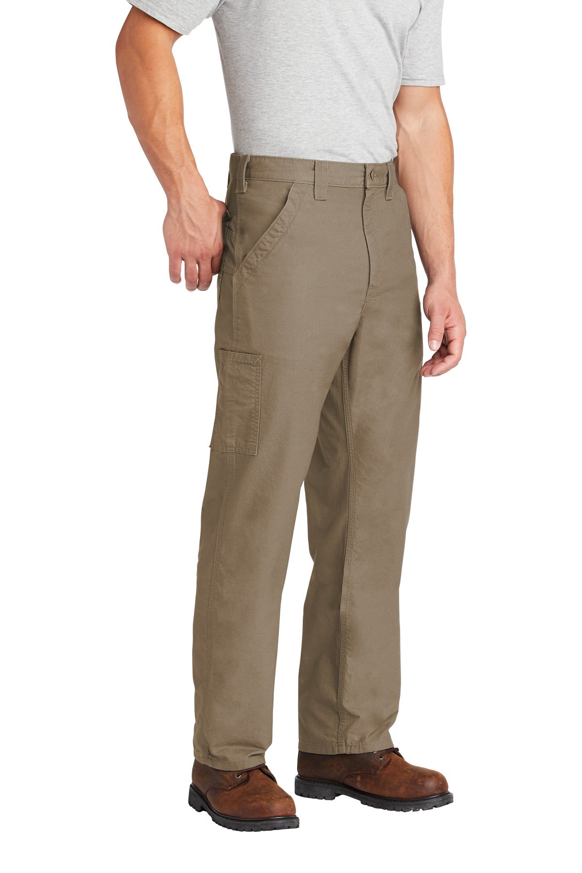 Light Brown Carhartt Canvas Work Dungaree. CTB151