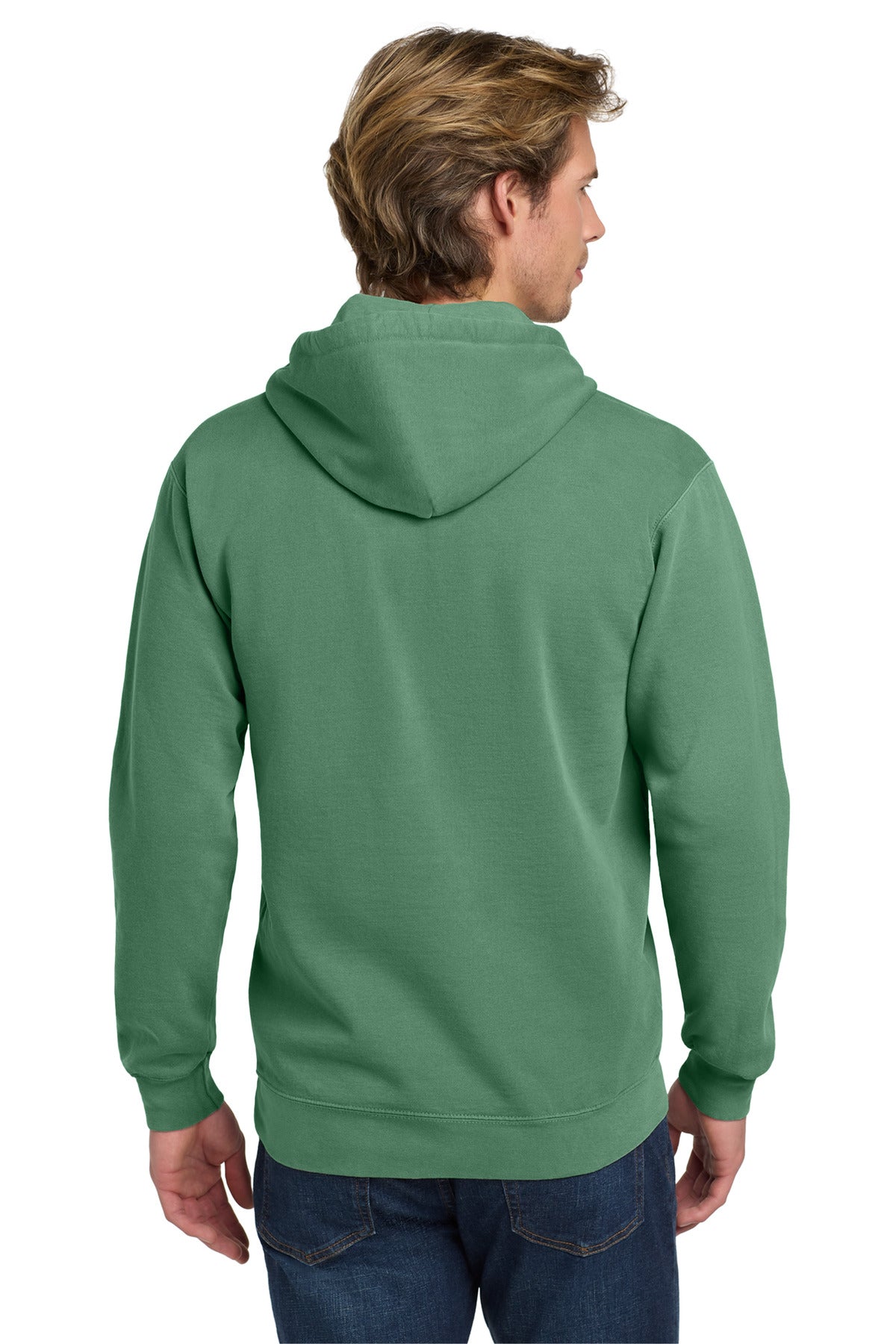 Light Green COMFORT COLORS Ring Spun Hooded Sweatshirt. 1567