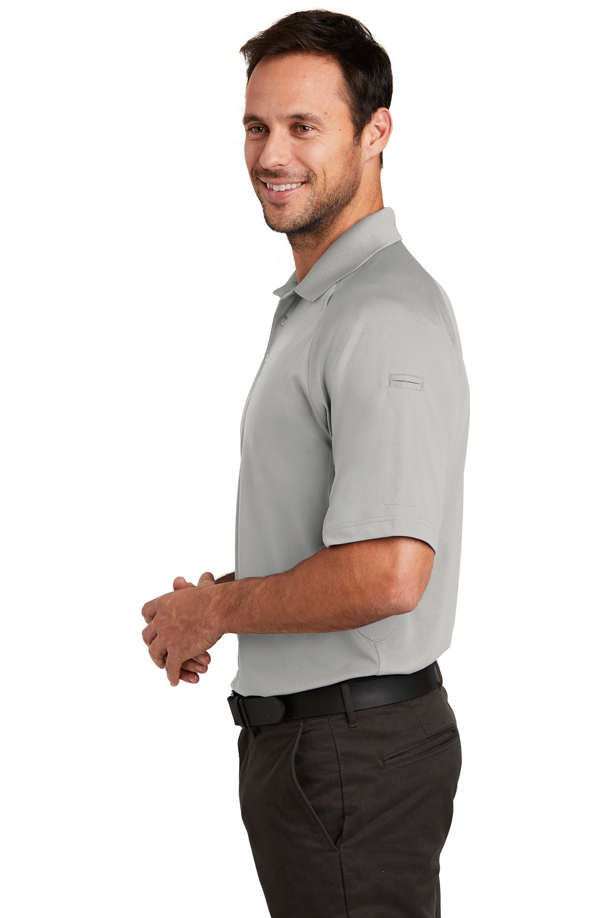 Light Grey CornerStone Select Lightweight Snag-Proof Tactical Polo. CS420
