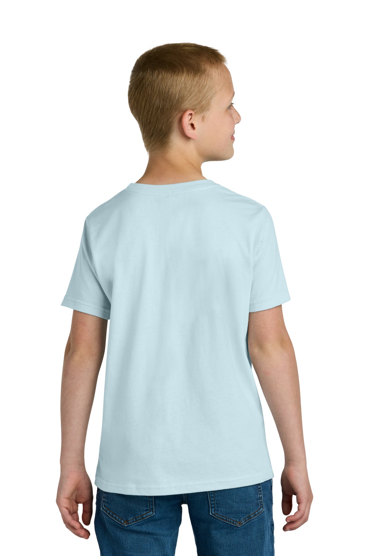 LightBlue Next Level Apparel Youth Cotton Tee NL3310