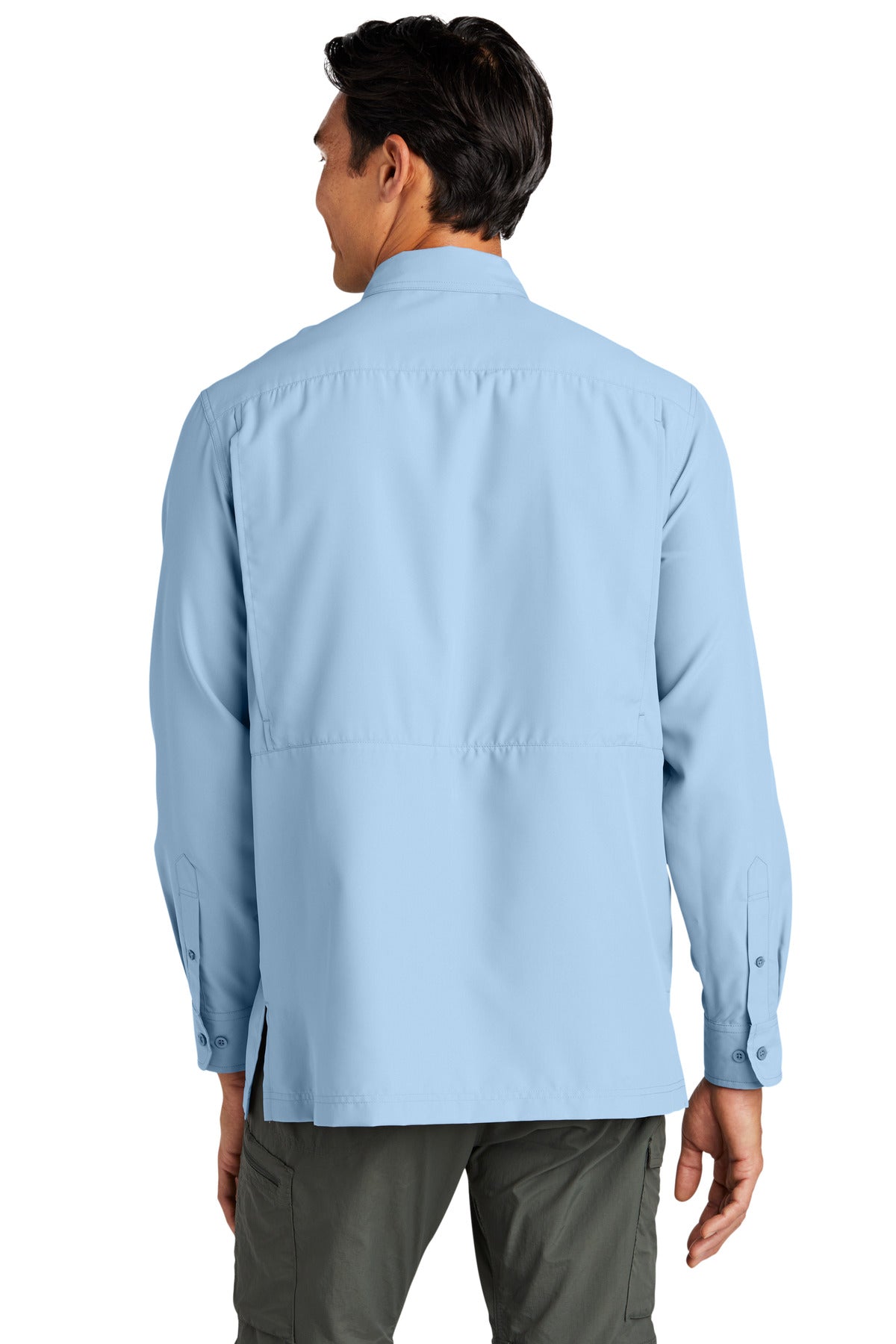 LightBlue Port Authority Long Sleeve UV Daybreak Shirt W960