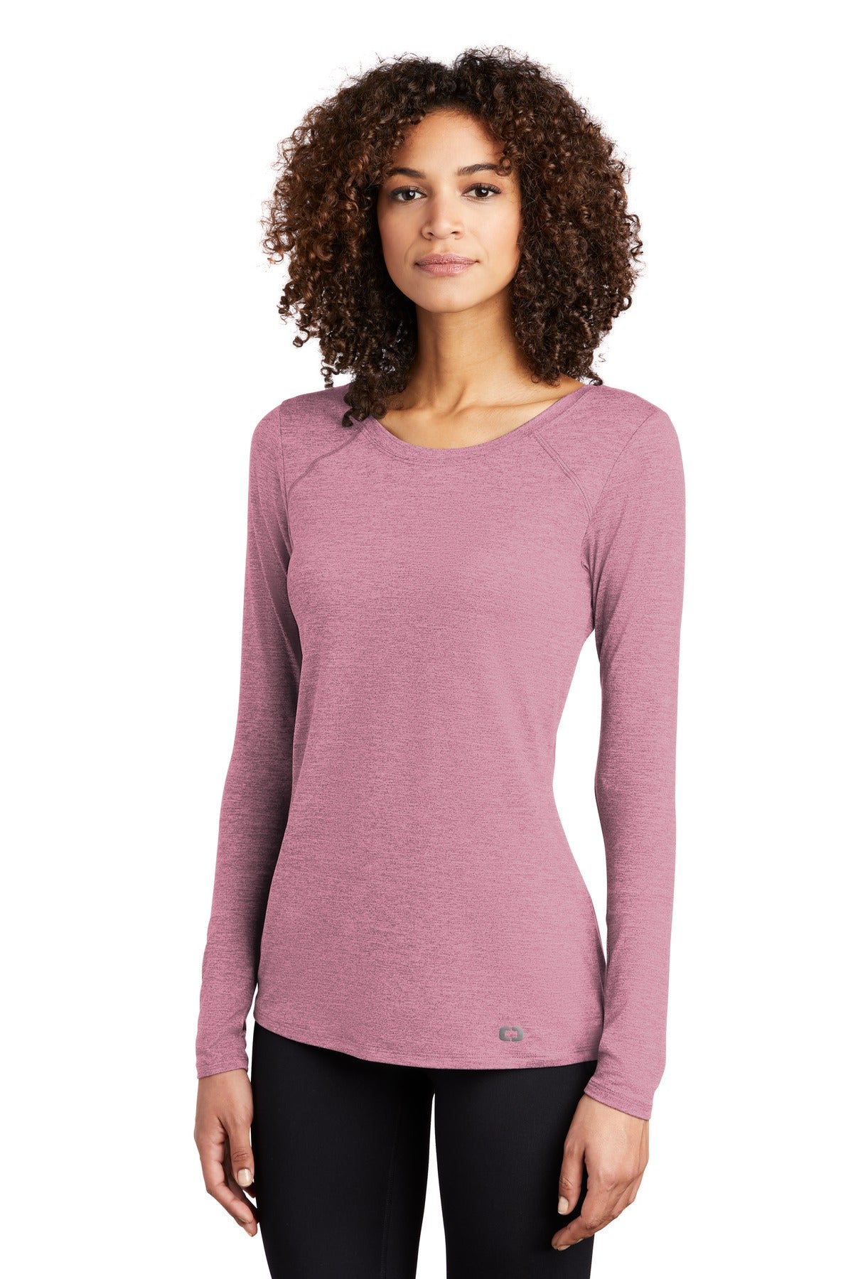 Lilac Hthr OGIO Women's Force Long Sleeve Tee LOE340