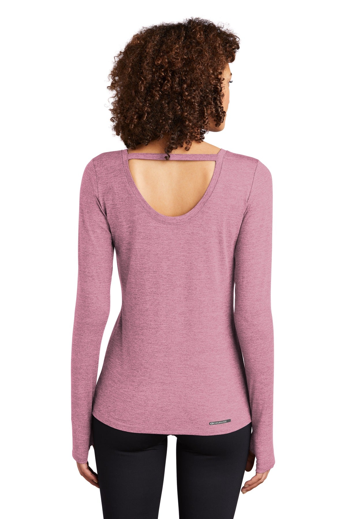 Lilac Hthr OGIO Women's Force Long Sleeve Tee LOE340