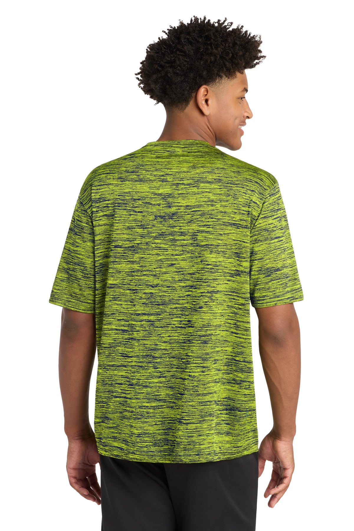 Lime Sh-T Ny E Sport-Tek PosiCharge Electric Heather Tee. ST390